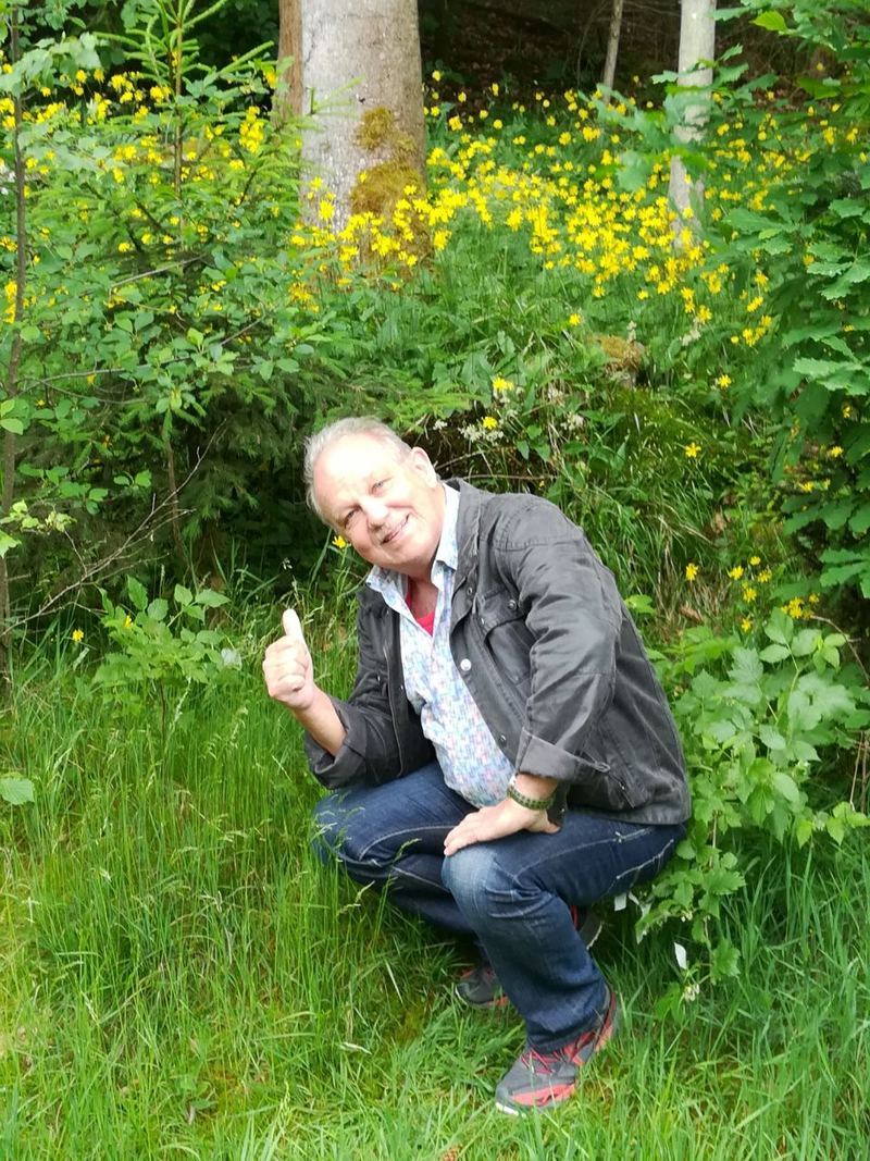 Ulrich Bauknecht im Garten